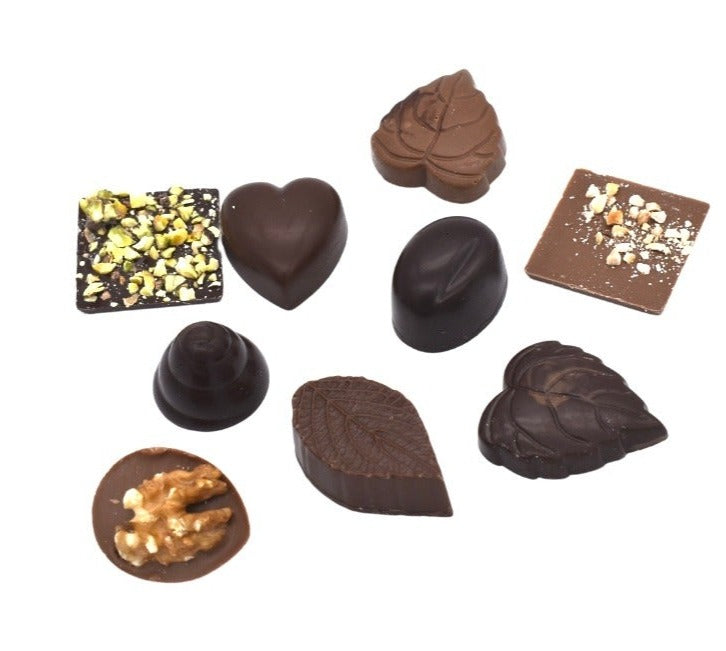 Chocolats belges sans sucres ajoutés
