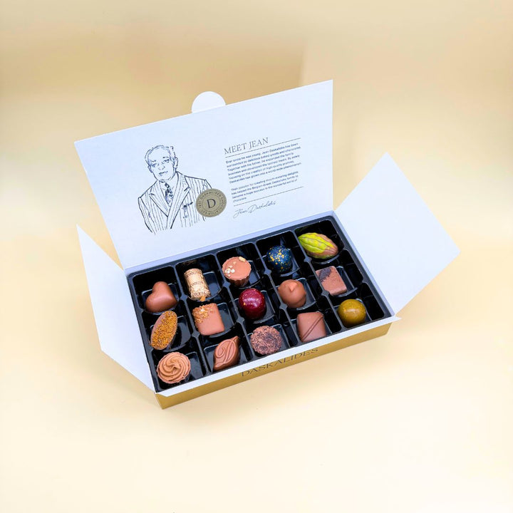 Assortiment maitre chocolatier de chocolats laits